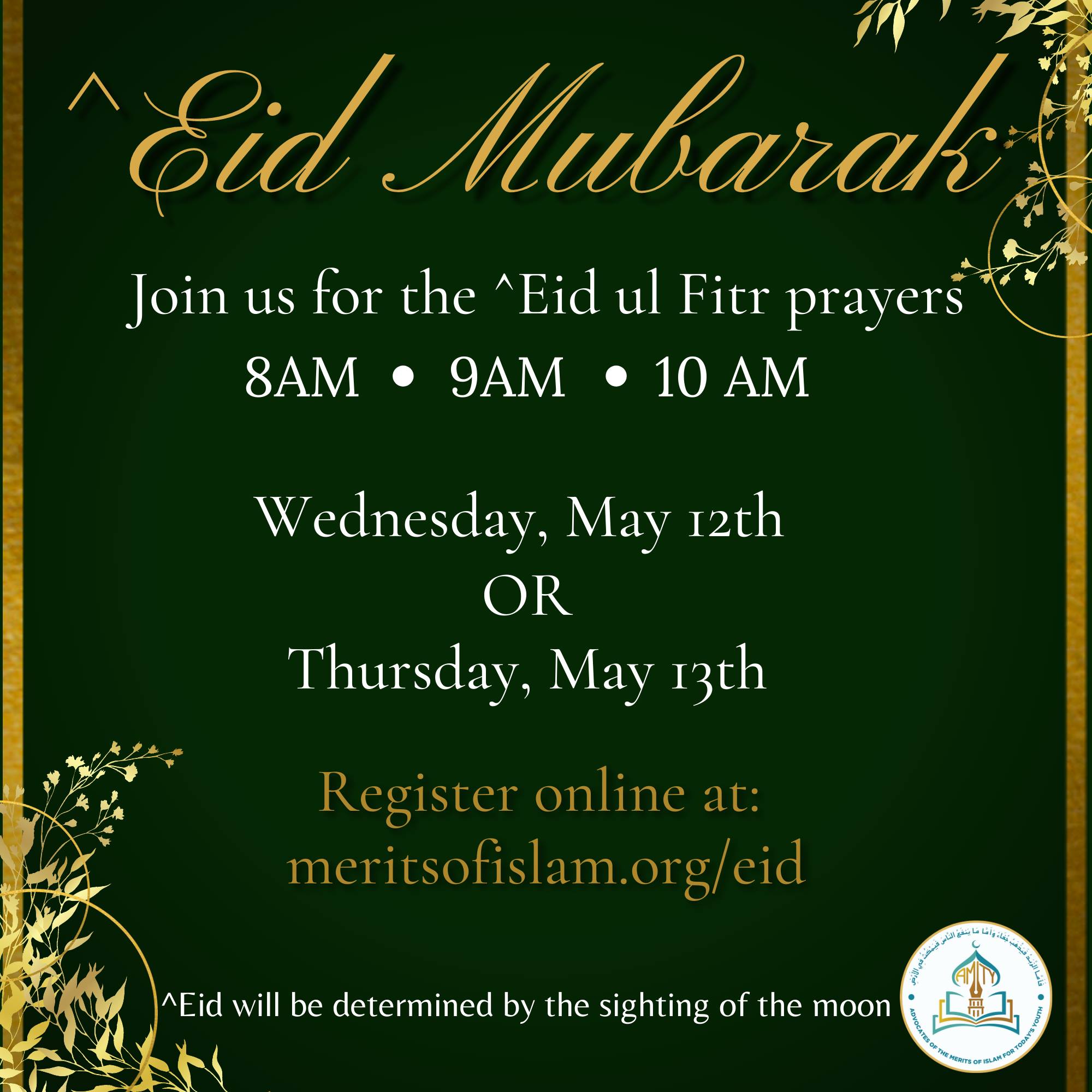 Register for ^Eid-ul-Fitr 2021 - AMITY